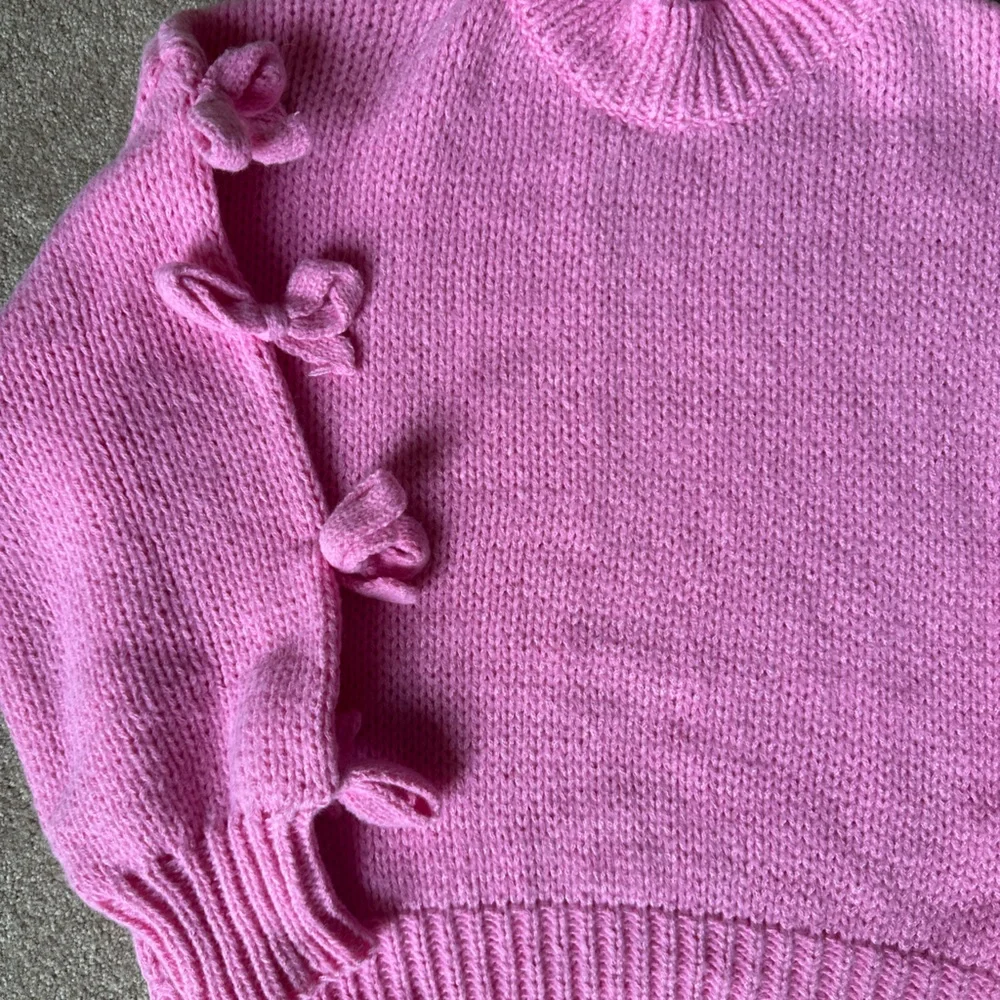 Beginning Boutique Short and Sweet Pink Knit Sweater